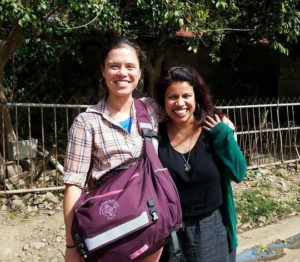 Gina and Marissa in Nicaragua